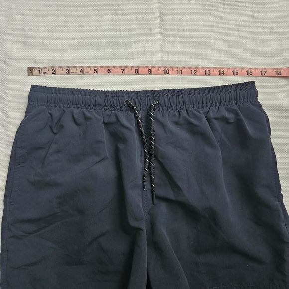 Reiss Swim Shorts Mens Large Navy Blue Elastic Waist Mesh Lined Poo Resort - Picture 4 of 5